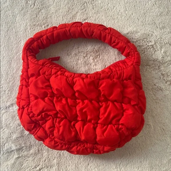 COS Red Quilted micro Handbag - Picture 1 of 2